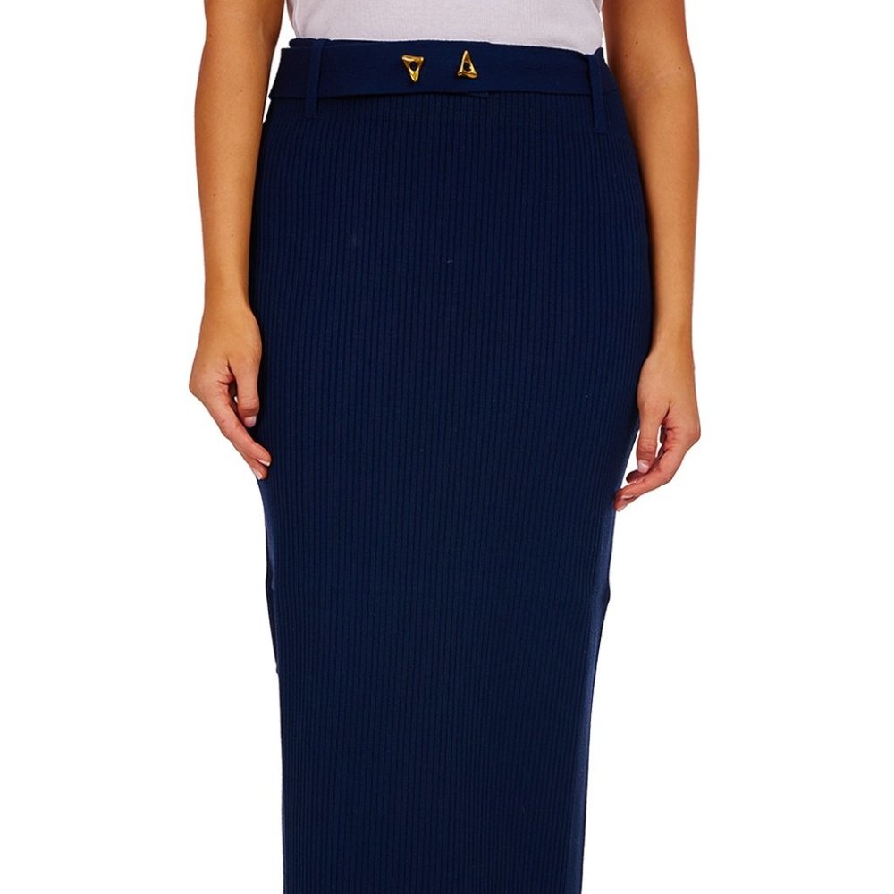 AERON Forum Long Skirt - Midnight Blue